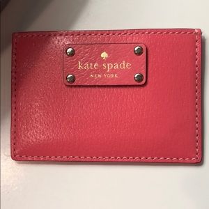 NWT Kate Spade small card wallet-Flamingo